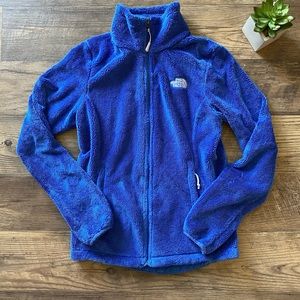 North Face Fleece Zip Up Jacket - Royal Blue